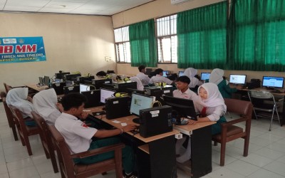 SMAN 1 Bungkal Gelar Simulasi TKA Kelas XII